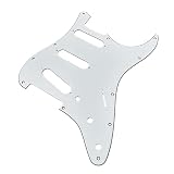 YJB PARTS ST STD/70's ストラト用ピックガード ホワイト3Ply インチ 日本製
