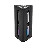 RongSa砂時計 ウッド+ガラス インテリアタイマー 砂タイマー 砂時計 (1+3+5分計) 11x6cm-1個