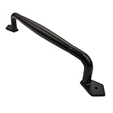 Iron Valley - 14" Round Bar Door Handle Pull - Solid Cast Iron [並行輸入品]