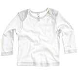 (ベラ・キャンバス) Bella + Canvas ユニセックス 赤ちゃん・ベビー用 リブ 長袖Tシャツ トップス カットソー (1歳半-2歳) (ホワイト)