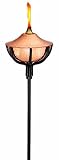 Good Directions 202CH-C Yard and Garden Torch with Medium Oil Lamp and 60-Inch Pole, Hammered Copper