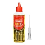 Nkmujil 30ml ミシンオイル、ニードルアプリケーター潤滑油、機械非染色油、ニードルアプリケーター付き精密潤滑オイル、様々なデリケートなマシン、トレッドミルに適しています