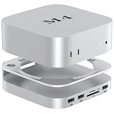 アトラス Mac mini M4 / M4 Proドッキングステーション 2024 (型番：MC60H) / M.2 スロット HDMI 2画面対応 ヒートシンク（アルミ合金）/ USB TypeA ×3 SD microSDカードリーダー/電源ボタンが押せる macmini M4, macmini M4 Pro 対応設計