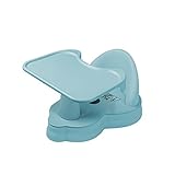 赤ちゃん・子供用多機能 バスチェア ベビーチェア お食事椅子 強力吸盤付きベイビー安全お風呂イス 食品グレード安全材料 3～36ヶ月の子供適用 【パーツ取り外し可&やわらかマット付き】 (ライトブルー