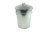 High Quality Galvanized Charcoal and Ash Can with Lid -- SR8012