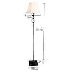 フロアランプ、クリスタルアイアンアメリカンレトロリビングルームベッドルームベッドサイドモダンシンプルフロアランプ