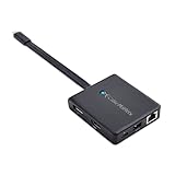 Cable Matters USB C ハブ トリプルディスプレイ 7 in 1 ドッキングステーション USB C HDMI DisplayPort VGA 2x USB 3.0 Gigabit Ethernet 100W PD充電 Thunderbolt 4対応 MacBook Pro 対応