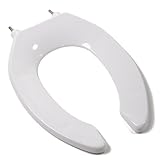 High Quality C1B3E6-OFLC-00 Commercial Quality Toilet Seat with an Open Front and Stainless Steel Hi