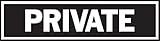 Hy-Ko 433 Private Sign, 2' x 8' [並行輸入品]