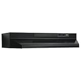 Broan F403023 Two-Speed Four-Way Convertible Range Hood, 30-Inch, Black [並行輸入品]