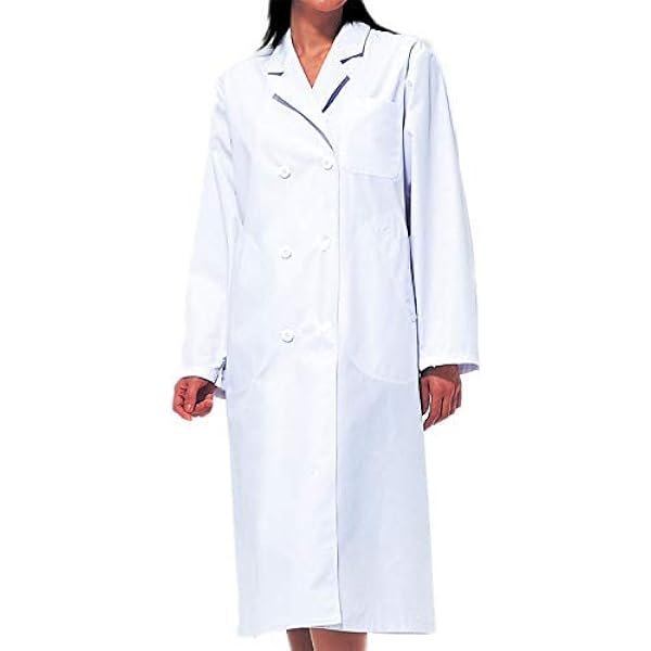 Amazon.co.jp: 女性用白衣 診察衣 ダブル (L) : 産業・研究開発用品