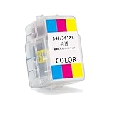 【埼京企画】BC-361XL 3色カラー (1本) キヤノン プリンター用 詰め替え インクカートリッジ BC-361 大容量タイプ 残量表示非対応 (BC-361 BC-361XL BC-361C BC-361XLC)