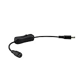 Sim & Nat DCジャック電源コネクタアダプタケーブル、1 ft 5.5 MM x2.1 mmオスtoメスDCコネクタプラグワイヤでスイッチを5050 /3528 LEDストライプライト、CCT