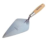 Bon 72-472 12-Inch by 5-3/4-Inch Pro Plus Carbon Steel Wide London Masonry Trowel with Wood Handle [