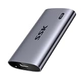 SSK 外付けSSD 4TB、最大2,000MB/秒の外付けソリッドステートドライブ USB 3.2 Gen2X2 NVMe ポータブルSSD外付けハードドライブ 超低電力 iPhone 15/Pro MacBook/Pro/OTG 携帯電話/ノートパソコン用
