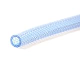 1/2" (12mm) ID 33Ft 10 Metre High Pressure Braided PVC Tubing Clear Hose Braid Reinforced Pipe Water