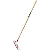 TRUSCO(トラスコ) アメリカンレーキ 木柄 14本爪 TARM14