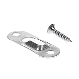 BCP 20個シルバーカラー43 x 16 mmシングル鍵穴Hangingプレート鍵穴Hangers with Screws