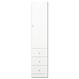 アルファタカバ 限られたすき間を有効活用2.5cm刻み選べるランドリーチェスト(扉+引出し) 隙間収納幅37.5cm(幅375mm)クリア扉・引出しタイプ