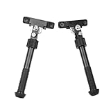 ProWildGear M-LOKレール用アルミ合金製バイポッド 6.5-9インチ用 サイドマウント調整式 M-LOKネジ付き