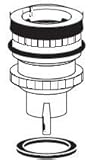 Sloan Valve G-1007-A Piston Kit for 3.5 GPF/13.2 LPF Water Closet [並行輸入品]