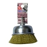 (業務用10個セット) H＆H 六角軸カップブラシ/先端工具 【研磨仕上げ用/75mm】 真鍮 日本製 BCB-75 〔DIY用品/大工道具〕