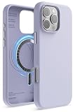 【elago】 iPhone 16 Pro Max 対応 ケース MagSafe 対応 シリコン 耐衝撃 スマホケース 指紋 防止 サラサラ マグセーフ シリコンケース [ iPhone16ProMax アイフォン 16 プロマックス 対応 ] MAGNETIC SILICONE CASE パープル