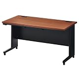 オフィスコム 法人様向け オフィスデスク スチールデスク 幅1400×奥行700×高さ720mm 平机 ブラック/ウォールナットル OC-SD147HB-WNBK