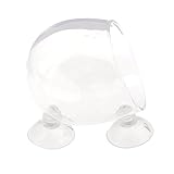 SunniMix ガラスカップポット　透明　ガラス　水槽　花瓶　吸盤　