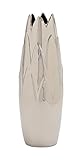 Deco 79 57528 Ceramic Silver Bud Vase [並行輸入品]