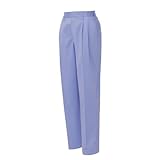 アイトス レディースシャーリングパンツ(2タック)(春夏用)  AZ-5323   076 ミストバイオレット   4Lサイズ