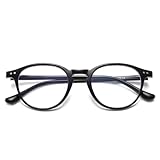 [MAIVARDAY] ブルーライトカット メガネ TR90 ラウンド UV400紫外線カット 度なし パソコン用メガネ