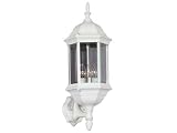 Kenroy Home 16267WH Custom Fit 5-In-1 3-Light Wall Lantern, White [並行輸入品]