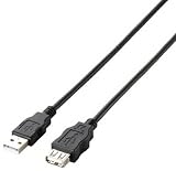 [T-5411157]エレコム　ＥＵＲｏＨＳ指令準拠エコＵＳＢ２．０延長ケーブル３ｍブラック U2CJE30BK