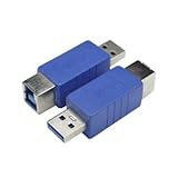 （まとめ）変換名人 変換プラグ USB3.0 B（メス）-A（オス） USB3BB-AA【×10セット】