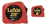 RULE TAPE 1X25 W/6'TAPE by LUFKIN MfrPartNo L525KR by Cooper