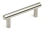 Contempo Living wc12s004s 4-inchソリッドステンレススチールヨーロピアンスタイルキッチンバープルハンドル