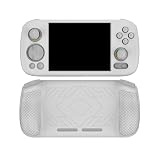 for アンバーニックRG406Hゲームコンソール用シリコン保護ケース落下防止シンプルなソリッドカラー 保護ケース PC材質 人間工学 全面保護 耐衝撃 着脱簡単 アクセサリー 一体型 握りやすい (ホワイト) [並行輸入品]