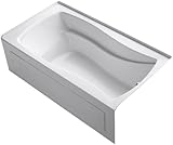 KOHLER K-1229-RAW-0 Mariposa 66-Inch X 36-Inch Alcove Bath with Bask Heated Surface, Integral Apron 
