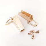 trekko ショルダーストラップ 留め具 トチカン バッグ 金具 後付け ネジ式 左右1組入り (ゴールド)