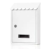 Jssmst メールボックス ポスト 郵便受け 壁掛け 金属製 Mail-33 (白)