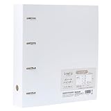 【irelu】グッズ収納 「イレールバインダー A4ワイド] ホワイト D型4穴リング リフィル式 バインダー収納 IRL-BD-W