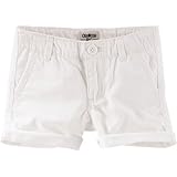 OSHKOSH(オシュコシュ) ロールカフツイルショーツ ホワイト ボトムスショートパンツ 4歳【並行輸入】