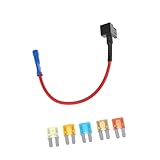MagiDeal 5ピース5 Amp 7.5 Amp 10 Amp 15 Amp 20 Ampヒューズwith add-a-circuitタップホルダー