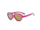 Real Kids Shades Sky Flex Fit with Mirror Sunglasses (Lens 2 Plus, Neon Pink Aviator) by Real Kids