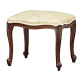 アンティーク調スツール(ドレッサースツール) 【フランシスカ】 木製 猫足 【完成品】