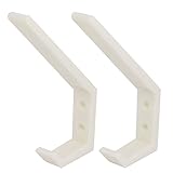フォトフレームシェルフ展示ブラケット白いプラスチック製のフックハンガーの2個