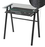 ガラスデスク GD (ブラック)