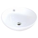 Kingston Brass EV4129 Fauceture Perfection Vitreous China Bathroom Vessel, White [並行輸入品]