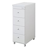 完成品 日本製すき間ワゴン 幅30×奥行44cm ホワイト